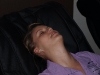 Genieten in de massage-stoel